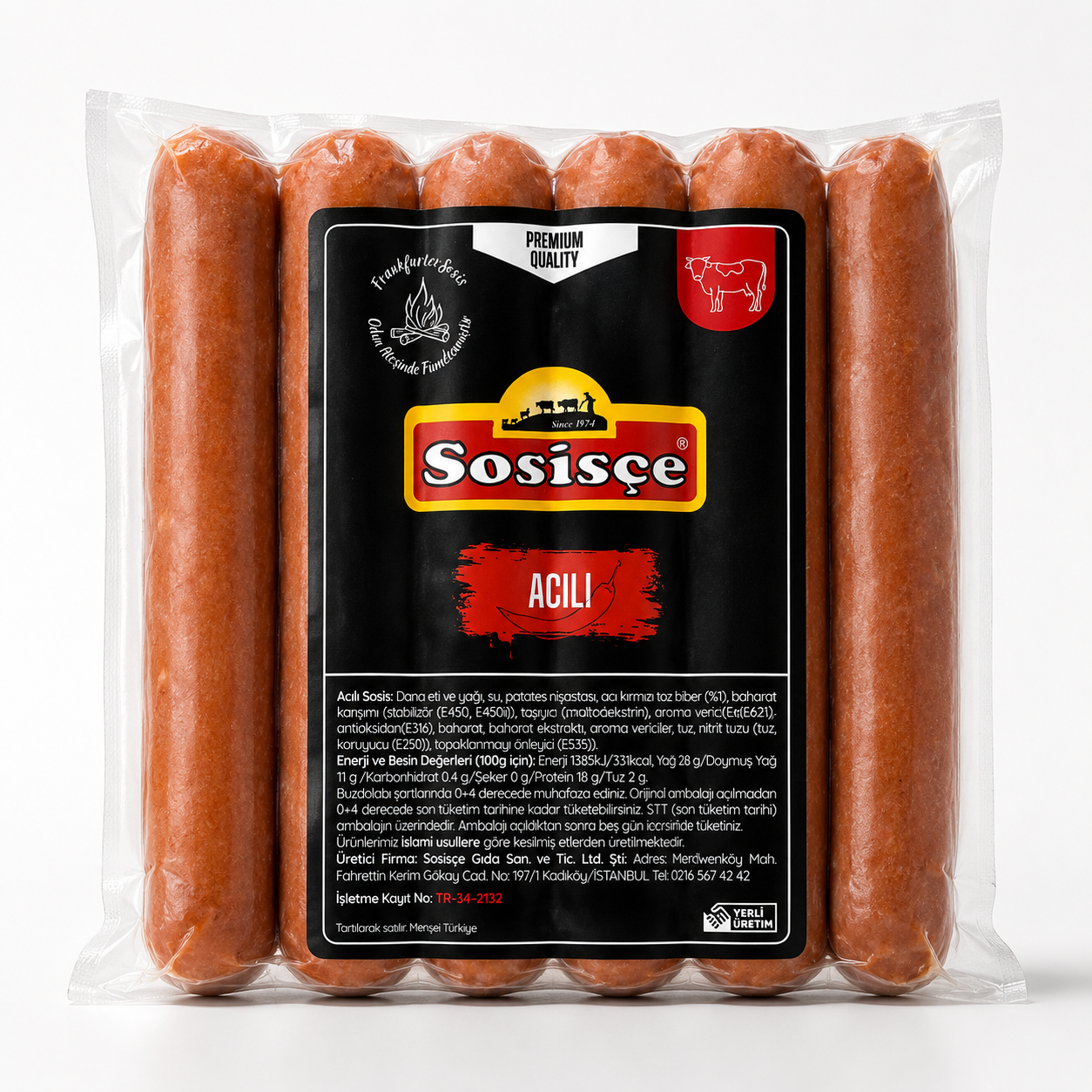 Acılı Sosis Frankfurter